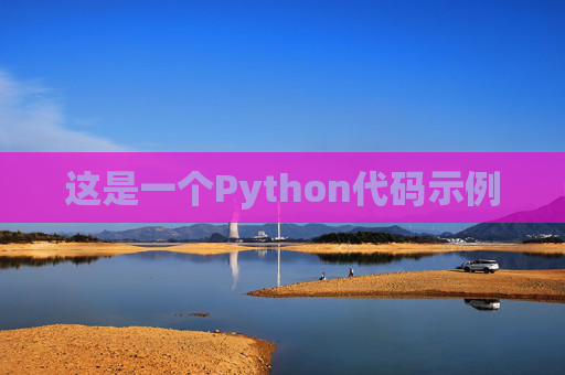 这是一个Python代码示例